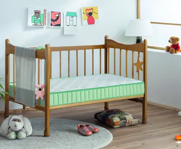 Colchón de cuna Visco en una habitación infantil