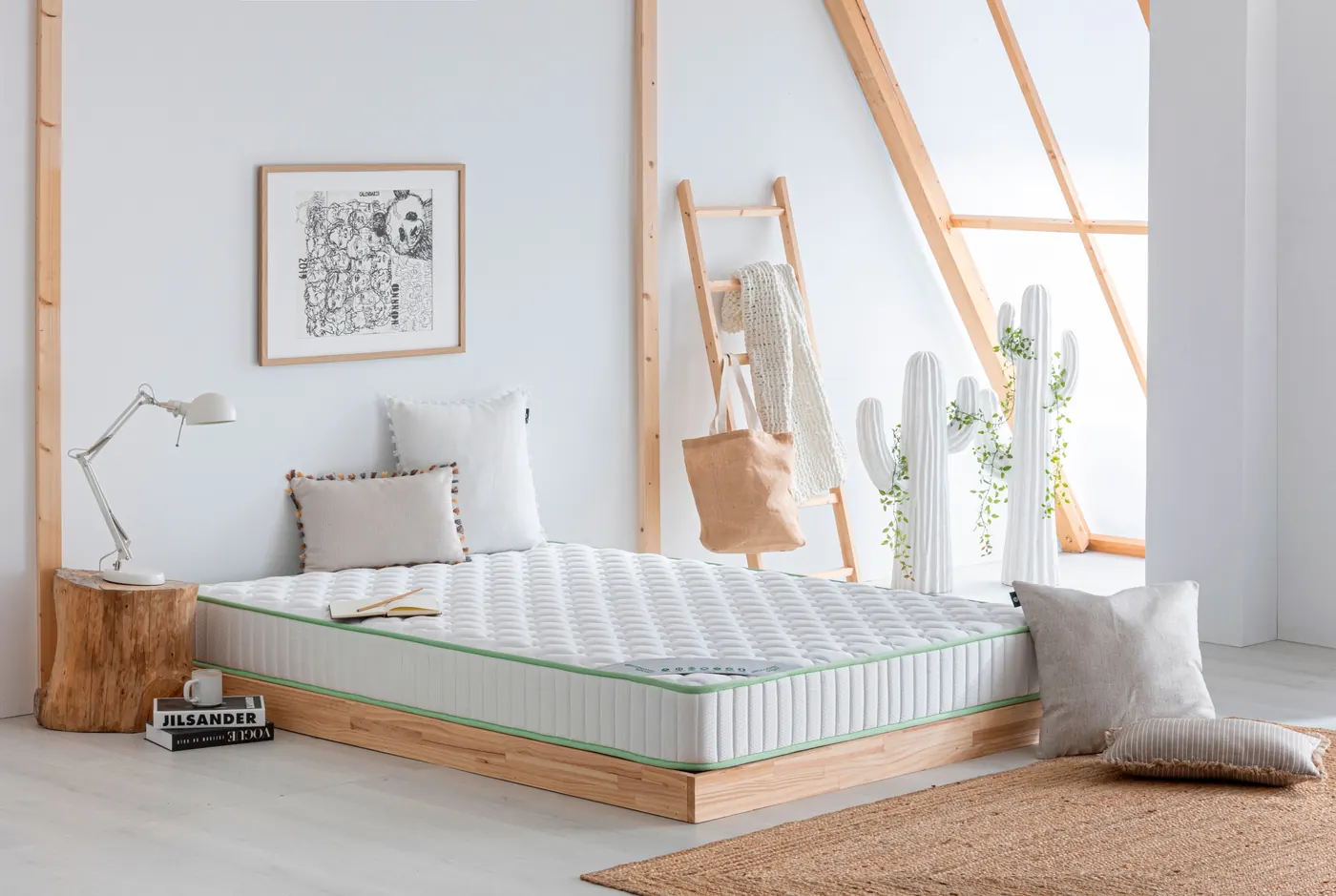 Colchón Ergonomic Sport en un dormitorio